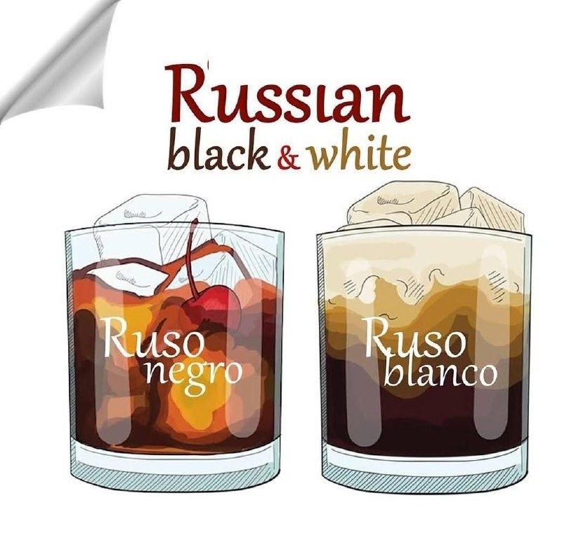   :   Russian Black  Russian White  