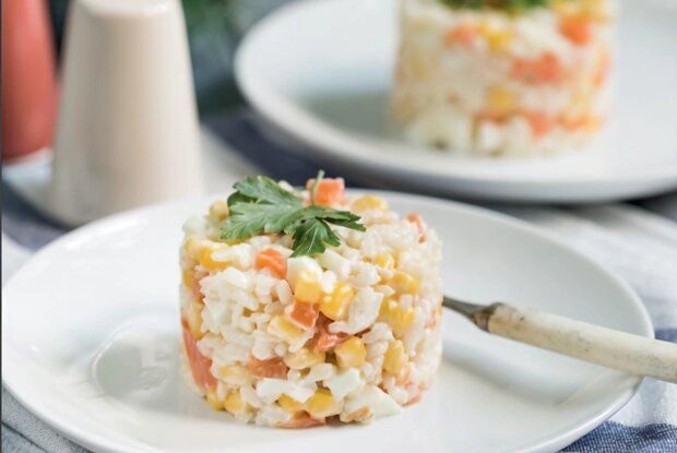 Веганский крабовый салат: вкус детства без животных ингредиентов