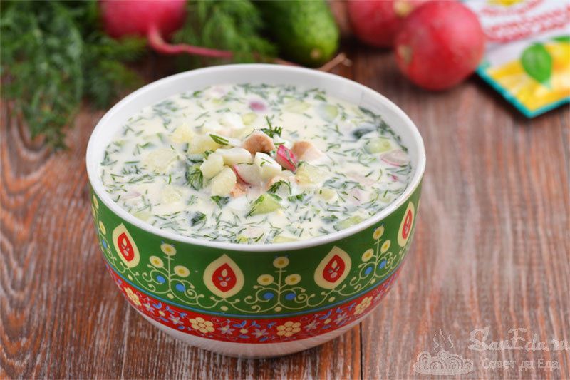 Окрошка без кваса и кефира: верните вкус детства на стол