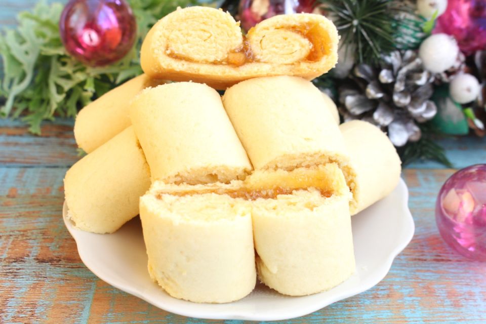 Песочное печенье с апельсиновым джемом