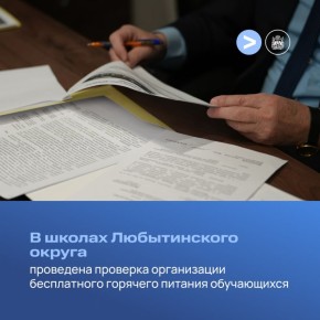 По поручению депутата Новгородской областной Думы Юрия Саламонова Счётная палата региона проверила организацию бесплатного горячего питания обучающихся в школах Любытинского округа
