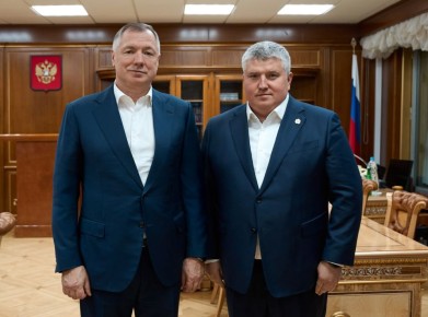 Марат Хуснуллин провел рабочую встречу с губернатором Новгородской области Александром Дроновым