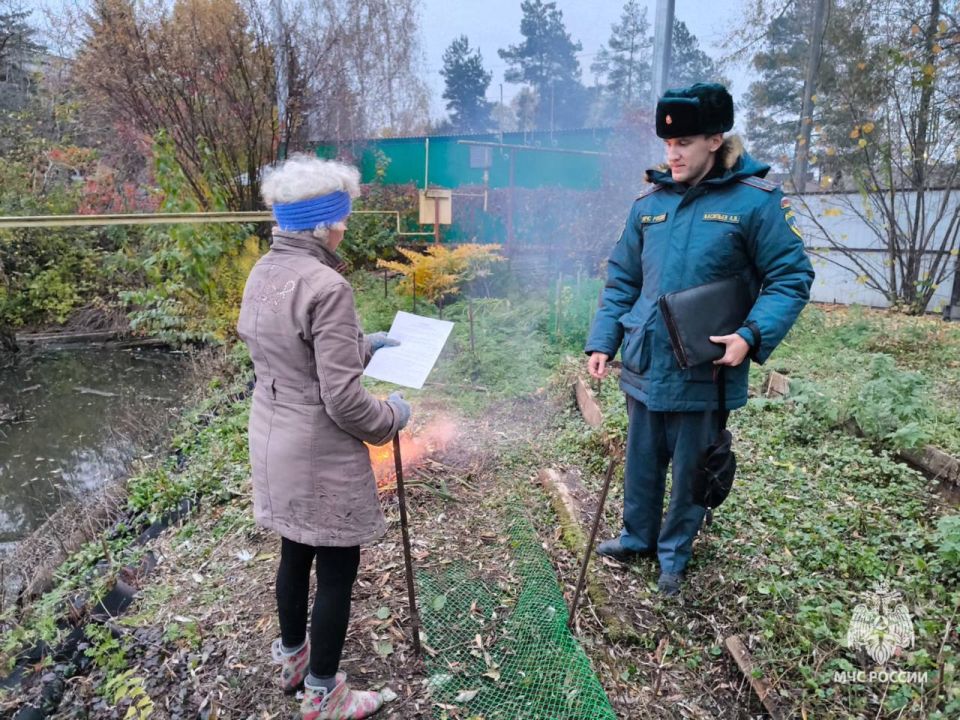 Уборка без пожаров. С наступлением осени значительно возрастает число пожаров, связанных с сжиганием мусора на дачных участках