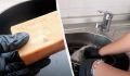 Необычный способ очистки сковороды: жарим хозяйственное мыло
