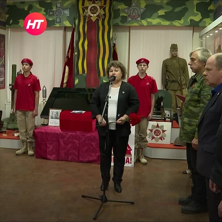 В Демянске прошла церемония передачи останков красноармейца Филимона Орлова