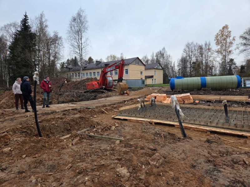 В старорусском посёлке Новосельский строят станцию водоподготовки