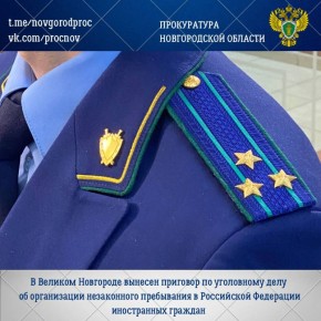 Новгородский районный суд с участием представителя прокуратуры Великого Новгорода вынес обвинительный приговор по уголовному делу в отношении двух местных жителей Нвера Арутюняна и Сергея Григоряна