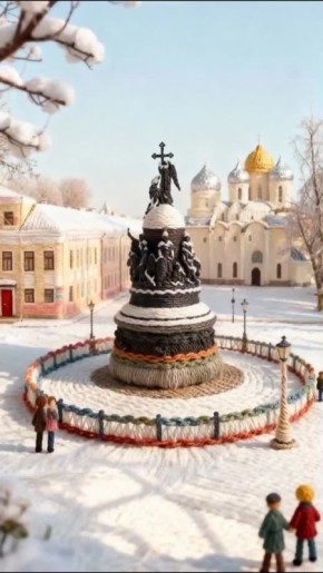 Великий Новгород поддержал уютный осенний тренд «Вязаные города»