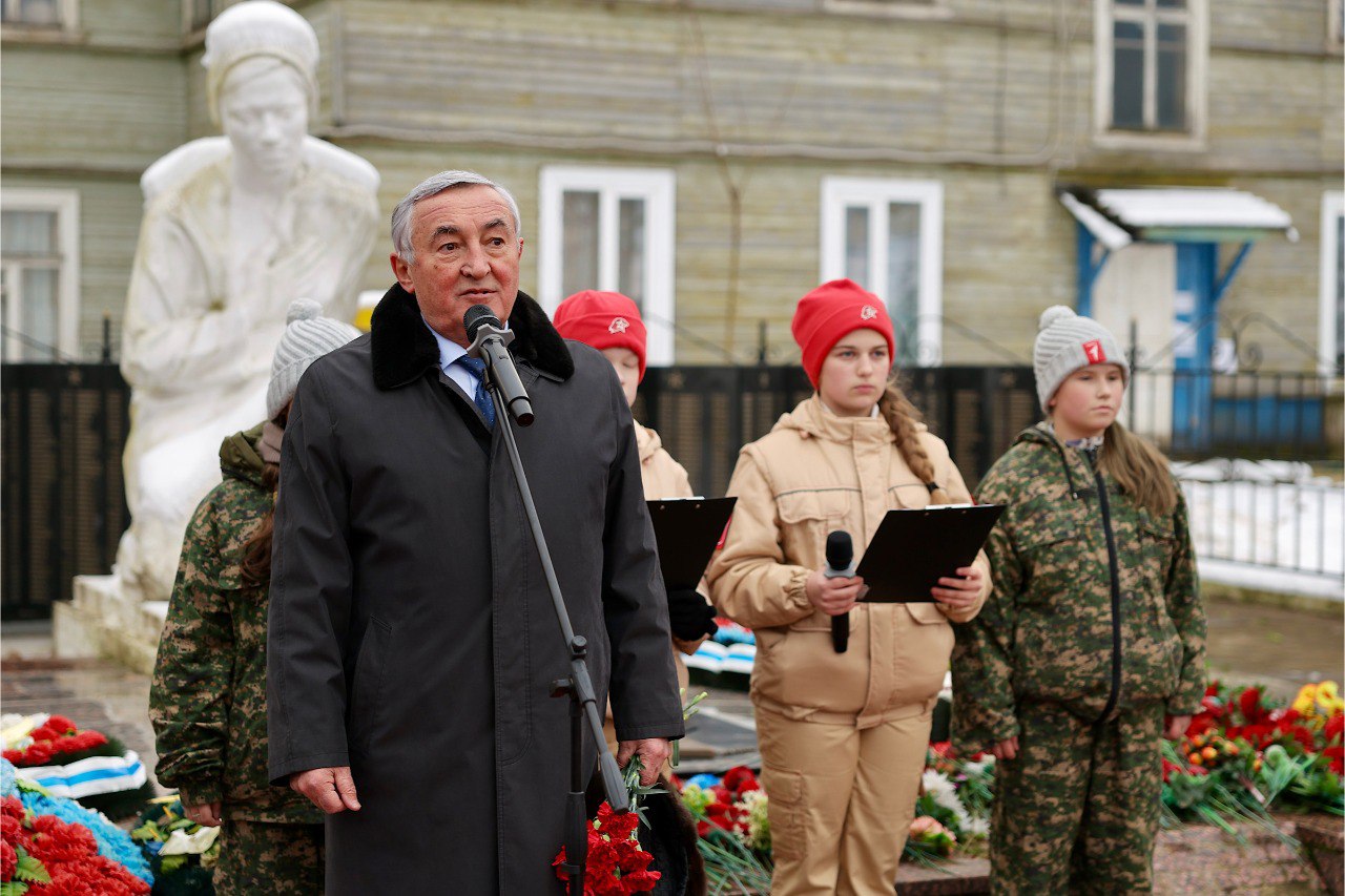 В Малой Вишере прошел митинг, посвящённый освобождению города от немецко-фашистских захватчиков