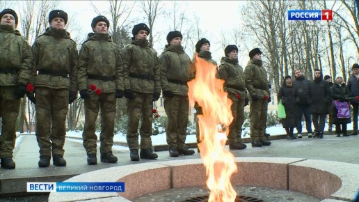 В Великом Новгороде торжественно проводили новобранцев на срочную службу в ряды вооружённых сил России
