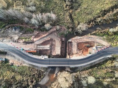 В Старорусском округе организовали проезд по временному мосту через Переходу