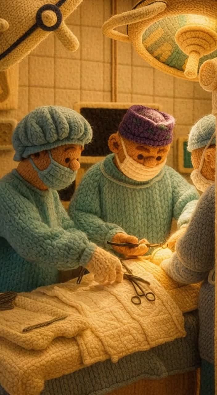 ИИ показал будни новгородской медицины в «вязаном мире»