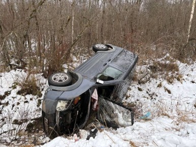 В Батецком округе в ДТП погиб водитель минивэна