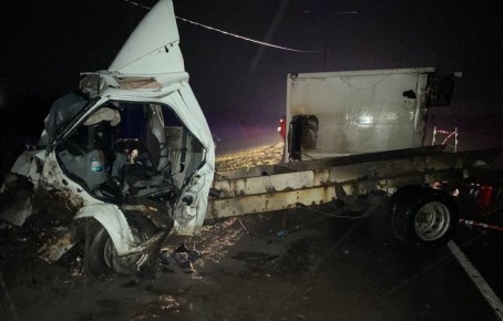 В Новгородском округе микроавтобус влетел в опору линии электропередачи