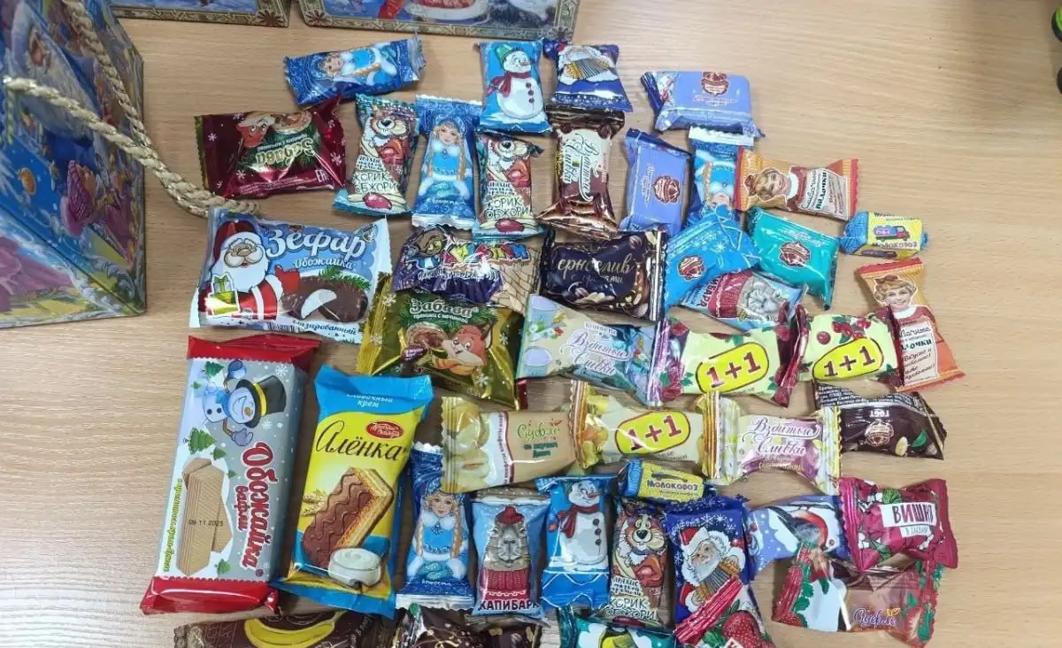 Новгородцы отправили новогодние подарки детям Запорожской области