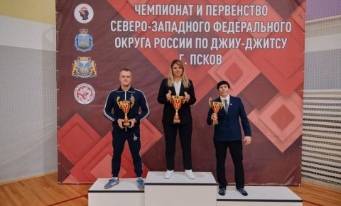 На чемпионате и первенстве СЗФО по джиу-джитсу, которые проходили во Пскове, сборная Новгородской области заняла второе место в разделе «борьба лежа», уступив только хозяевам соревнований