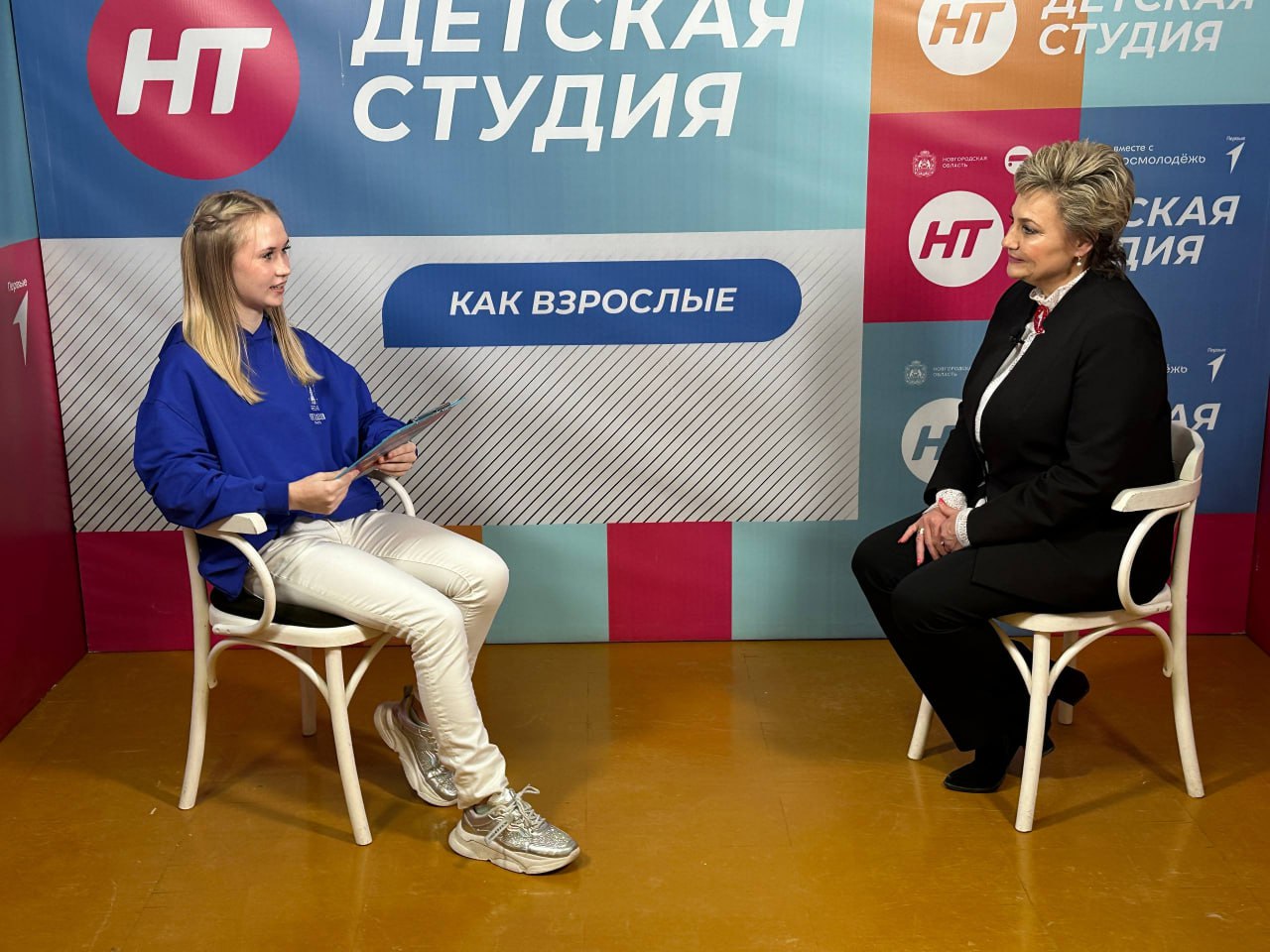 В «Детской студии» – Татьяна Ларичева, председатель Совета регионального отделения Движения Первых В «Детской студии» – Татьяна Ларичева, председатель Совета регионального отделения Движения Первых