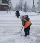 В Великом Новгороде работы по уборке снега идут в постоянном режиме