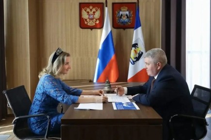 Александр Дронов встретился с уполномоченным при Президенте РФ по правам ребёнка Марией Львовой-Беловой