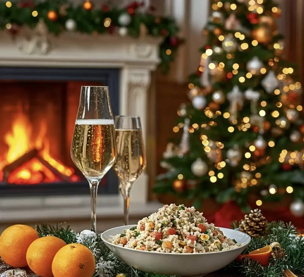 Оливье и мандарины: как стали главными символами Нового года