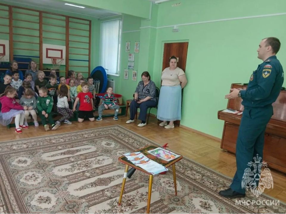 Огонь, стой!. Инспекторы управления надзорной деятельности и профилактической работы провели урок безопасности в старорусском детском саду «Орлёнок»