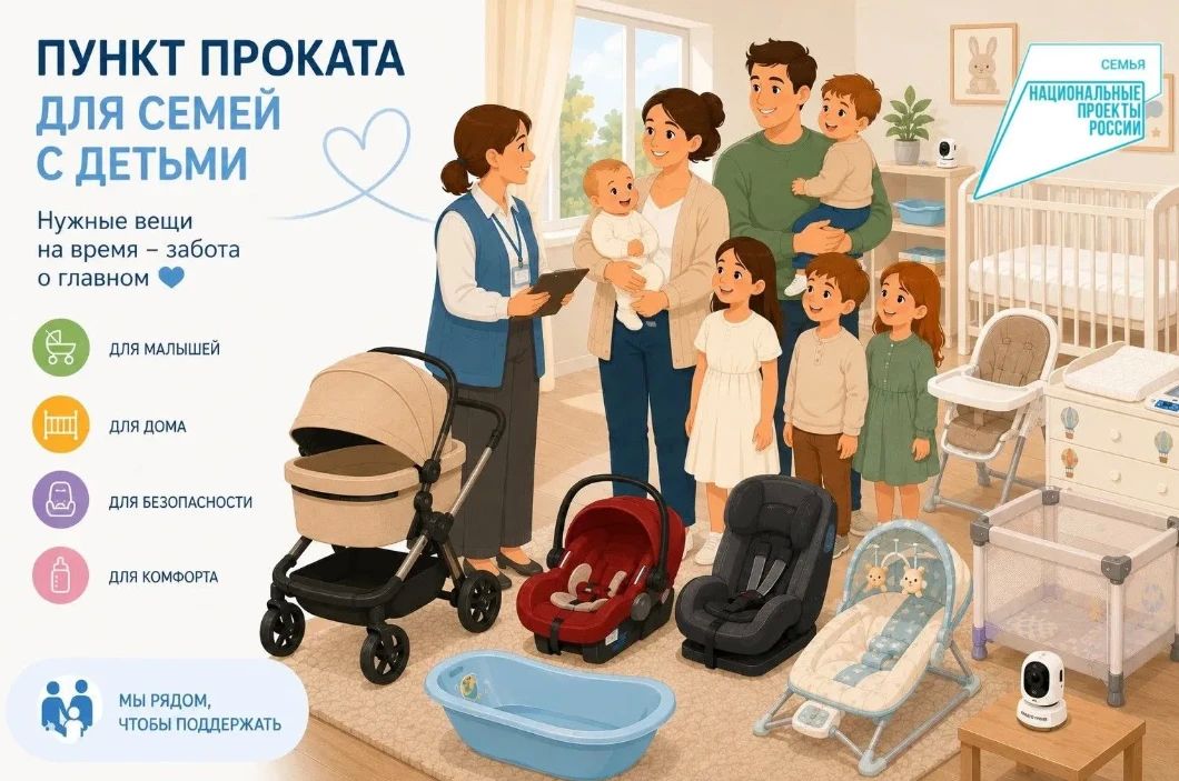 Новгородские семьи с детьми продолжают обращаться в пункты проката вещей
