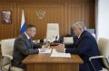 Министр строительства и ЖКХ РФ Ирек Файзуллин провел рабочую встречу с Губернатором Новгородской области Александром Дроновым
