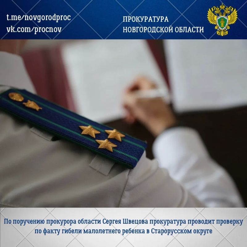 Прокуратура области по поручению прокурора области Сергея Швецова организовала проверку по факту гибели малолетнего ребенка