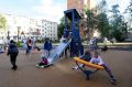 На обновлённой территории за домом № 88 на улице Большая СанктПетербургская прошёл детский праздник «Путешествие в лето»