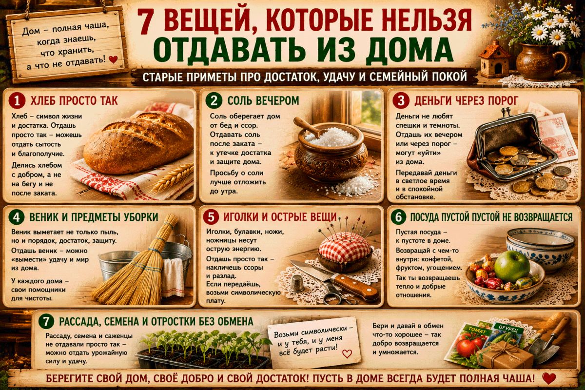 Вещи, которые нельзя отдавать из дома: старинные приметы о достатке и удаче