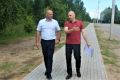 Пешеходную зону на Магистральной улице в Окуловке замостили плиткой