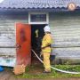 В Демянском округе пожарные потушили огонь в частном доме