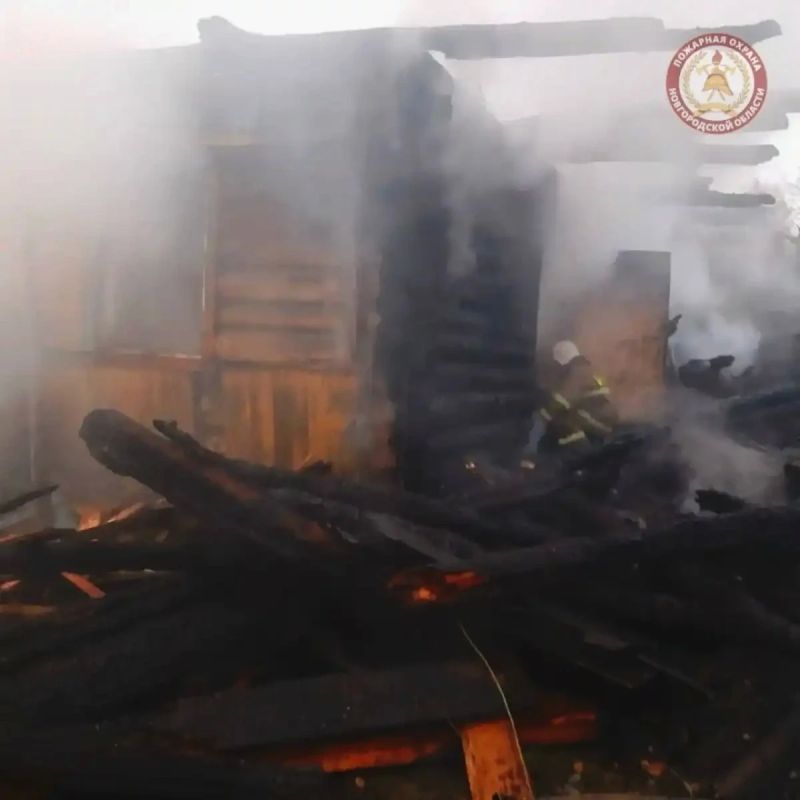 На пожаре в жилом доме в Окуловке погиб человек