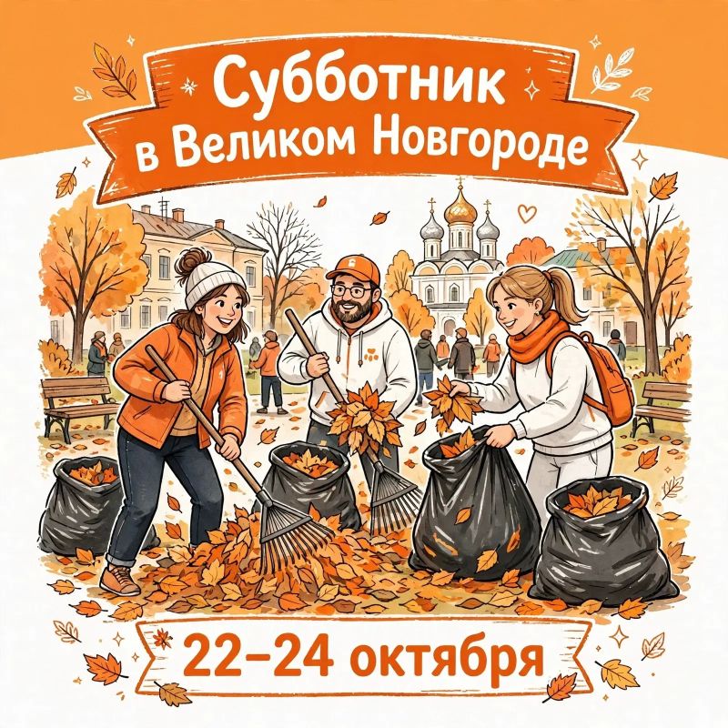 Приглашаем новгородцев на общегородской субботник