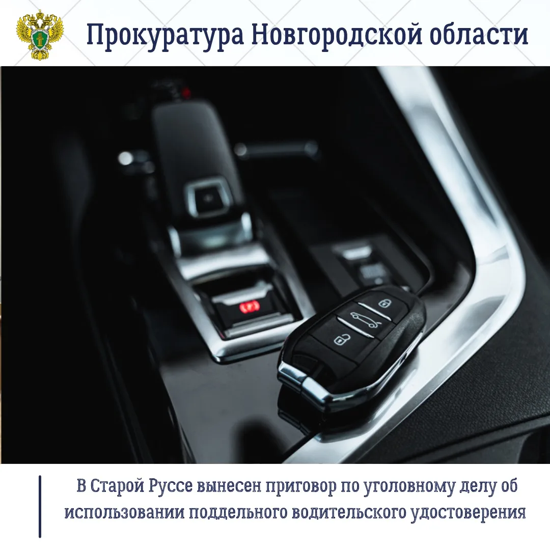 В Старорусском округе 31-летний Владислав Фролов использовал поддельное водительское удостоверение, которое предъявил сотруднику ДПС при остановке транспортного средства