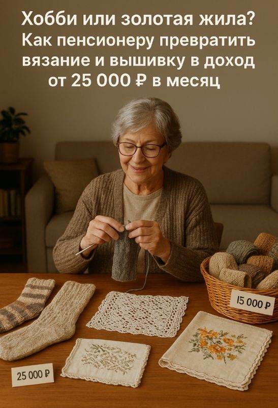 Как превратить рукоделие в прибыль: советы для пенсионеров