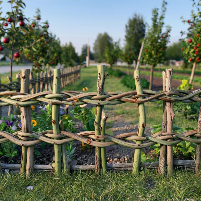 Плетеный забор: живое искусство для дачи